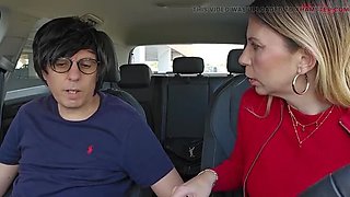 Italian Stepmom Blackmailed For Blowjob By Stepson To Save Family Party - Amateur Outdoor Sex