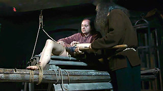 Seamstress Verene Gets Fucked to Orgasm with a Wand in a Very Unholy Way