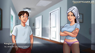 Stepson Fucked Hard His Stepmom For Breakfast - Summertime Saga Part 46 By DarkCookie - 3D Game