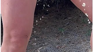 I Hid Behind A Bush, Took Off My Panties And Peed Standing On The Beach, Plus A Slow-motion Video