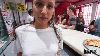 Scarlett Karli's Pizza Affair Ignites Wild Passion