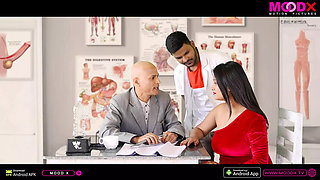 Hot Indian Girl Fucked Hard by Doctor and Compounder in Steamy Threesome - Hindi Audio