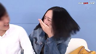 Japanese Babe husband can't endure AV actress technique for & got herself cuckold by a AV actor for her husband failure