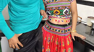 Indian Desi Aunty Show Our Hot Hairy Pusssy in Kitchen Then Our Husband Cumshot Sex
