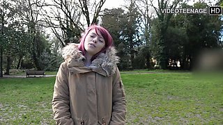 Tiny Chipies Public Lingerie Tease with Dildo