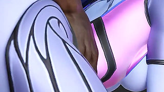Widowmaker Punished for Cake - Intense BBC Fuck & Creampie - 3D Overwatch Porn