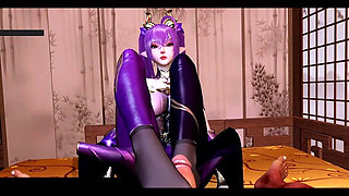 3D Curves Glow: Booty Girl Unchained - 3D Animation Hentai