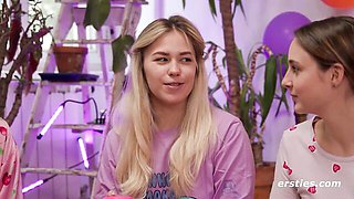 A Sexy Dare Ring Game Turns Into Stripping, Tickling and a Wild Lesbian Orgy