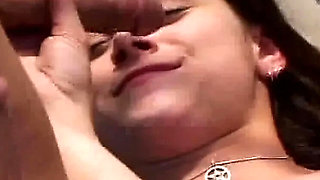 Cute Babe Gets Jizz Glazed After Wild DP Threesome