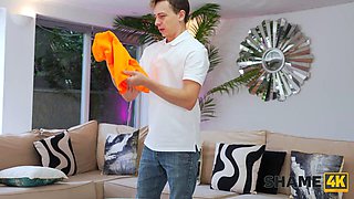 SHAME4K.  MILF almost came when she had THIS... ft. Eva May  Benjamin Zee: Blowjob, Doggy  Cowgirl Porn