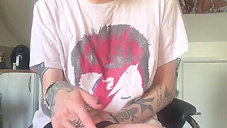 Skinny Goth Huge Belly Rapid Pregnancy at the Doctors Office