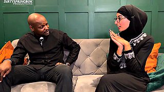 Father Dimitris Drenches Muslim Aaliyah Yasin in Holy Water During Blessing Ritual Before Hardcore P