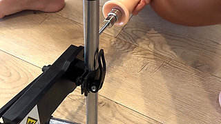 Anal Machine Petite Wife Tries New Fucking Machine with Her Ass