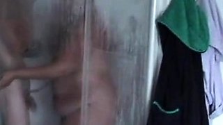 Redhead BBW Teen's Hot Shower