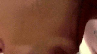 Slutty amateur flashing her big boobs in the backseat