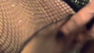 Desperate to Pee - Shiny Leather Boots, Ripped Pantyhose and Intense Pee Fetish Play