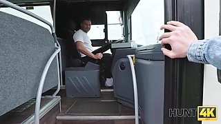 He gets lucky fucking her on the bus