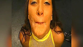 Ggg - Bukkake Slut Swallows Cum in Gangbang