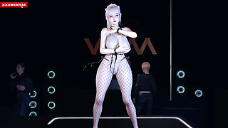 Bigboobs She's Got Pixels and She Knows It - 3D Animation