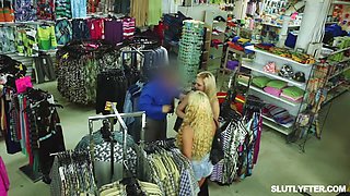 Kimmie Haze Caught Stealing Security Fucks Her Face and Ass
