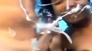 Black Beauty Blows 2 Big Cocks Underwater