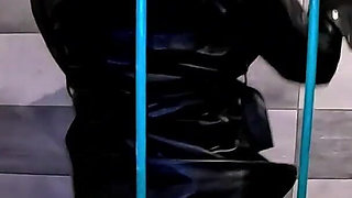 Caged Pay Pig Training - Leather Mistress Controls Your Wallet