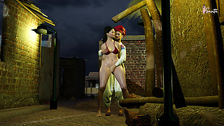 Village headman fucks Savita Bhabhi's tight pussy in a public field - Savita Bhabhi's Business Deal