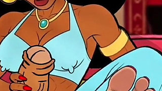 Futanari. Princess Jasmine Girl with a Big Dick. Porn Aladdin Series.