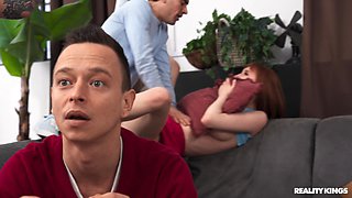 Crazy Monster Cock In The Common Room Episode 2 - Jordi El Nino Polla and Petite Redhead