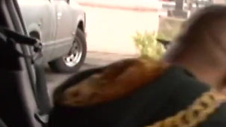 Horny blonde girl fucked and milked from his BBC on the couch