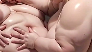 Huge SSBBW Gets Her Feet Licked by Another SSBBW - Very Horny Session