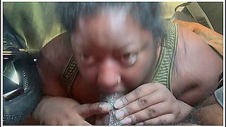 Big Ass Ebony Dives Into Savage Oral Pleasure