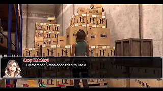 Office Wife Stacy Shower Masturbation Caught by Jack - South African 3D Animation Porn