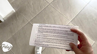 The Secretary Makes the Patient Wait a Long Time and He Decides to Go Into the Bathroom and Fuck Her