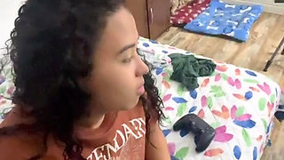 My neighbor visits me