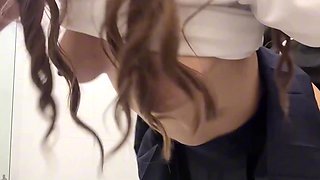 Filthy Curvy Latina PAWG Got Fucked & Jizzed By a Stranger In the Public Toilet