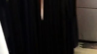 Amateur Asian gf strips in public before a backyard blowjob