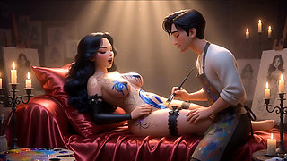 Obedient Curvy Muse Private Art Session (AI generated)