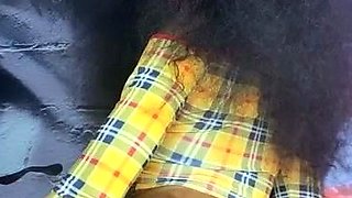 Black and round asses