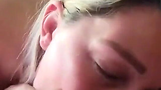 Wifey Gives Head and Swallows a Fat Load of Jizz