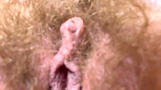 Closeup on My Hairy Cunt While Smoking a Cigar