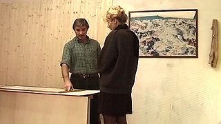 Mature Blonde MILF Fingered and Fucked Hard in Stockings