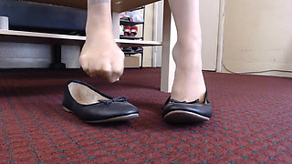Pantyhose Ballet Flats Shoeplay