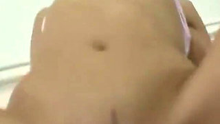 Brunette teen is ridden by a powerful stud with a big cock