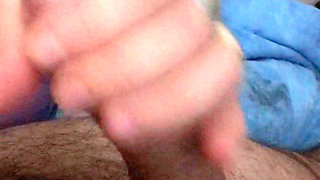 My Wife Gives Me a Gorgeous Night Handjob with a Copious Cum Blast