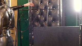 Rubber Pony Play: Bridle up and Training on the Treadmill