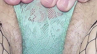 MILF Thrusting Vibrator Masturbation & Stuffing Panties in Fat Pussy