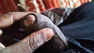 Hand job play the big dick by hard