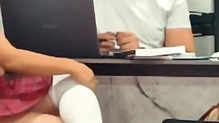 Latina MILF Wears Schoolgirl Costume to Fuck Her Teacher and Gets a Real Creampie
