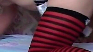 Blonde MILF Fists Wet Pussy & Squirts Explosively with Monster Dildos!